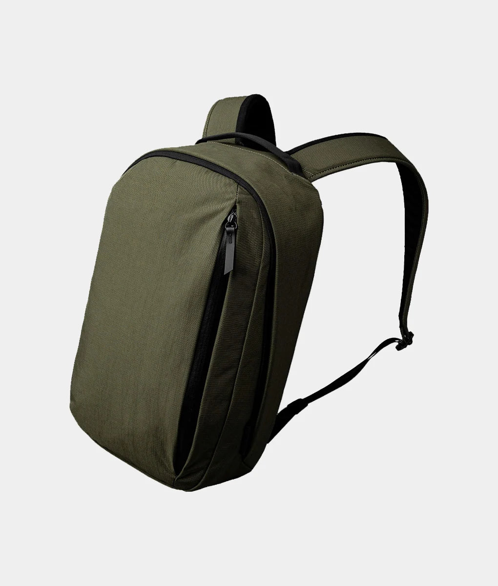 Everyday Backpack with 12L Capacity and Two Zippered Main Compartments for School and To — Green | Axoflux 400D Ripstop Nylon