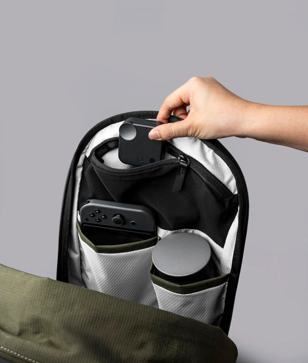 Everyday Backpack with 12L Capacity and Two Zippered Main Compartments for School and Town Errands