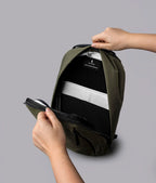 Everyday Backpack with 12L Capacity and Two Zippered Main Compartments for School and Town Errands