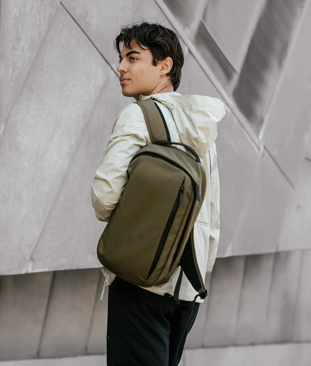 Everyday Backpack with 12L Capacity and Two Zippered Main Compartments for School and Town Errands