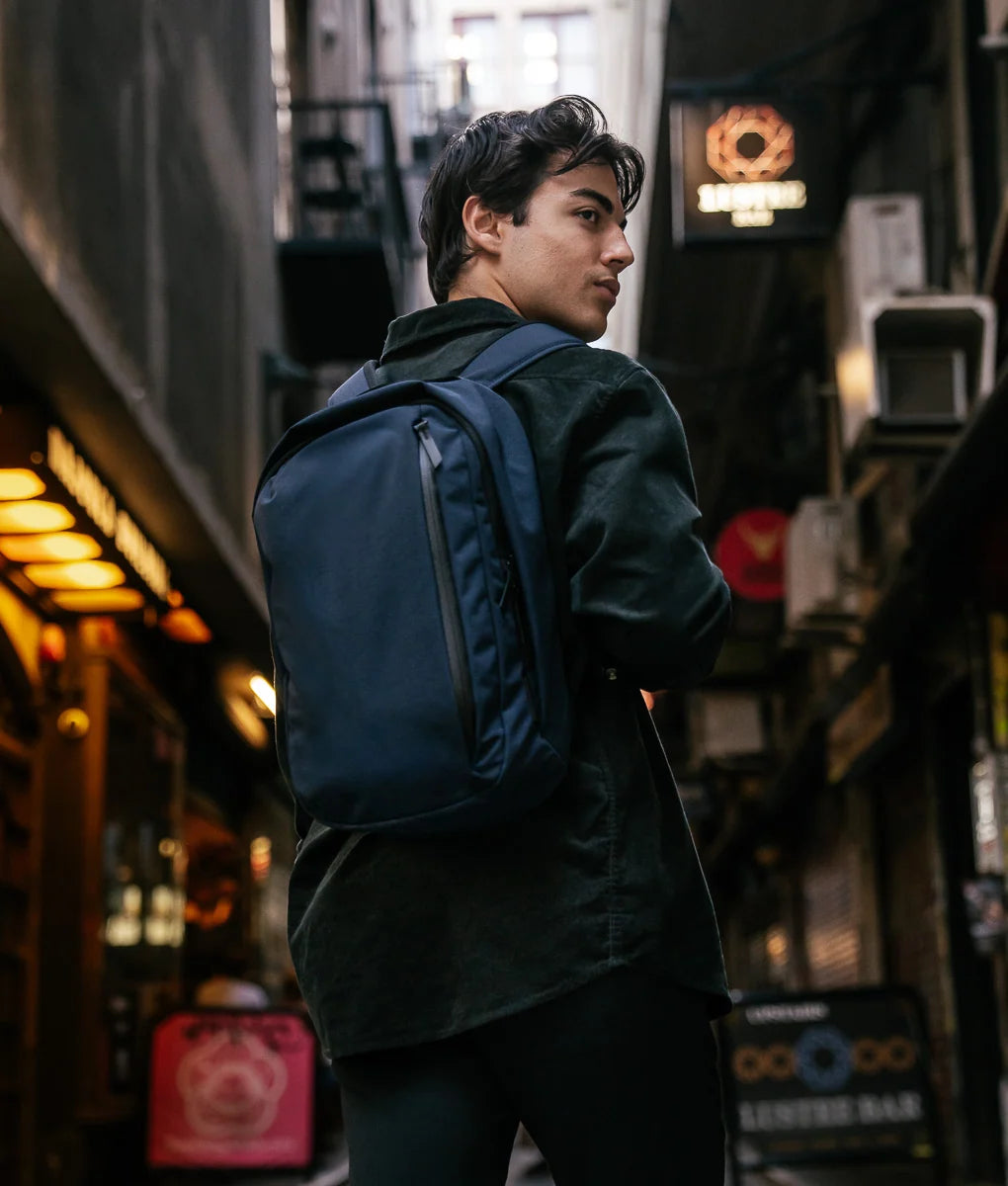 Everyday Backpack with 12L Capacity and Two Zippered Main Compartments for School and Town Errands