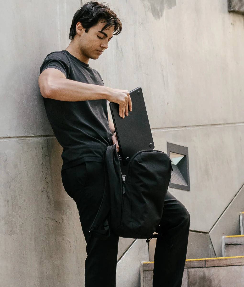 Everyday Backpack with 12L Capacity and Two Zippered Main Compartments for School and Town Errands