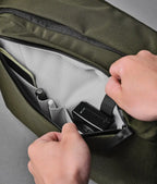 Everyday Backpack with 12L Capacity and Two Zippered Main Compartments for School and Town Errands