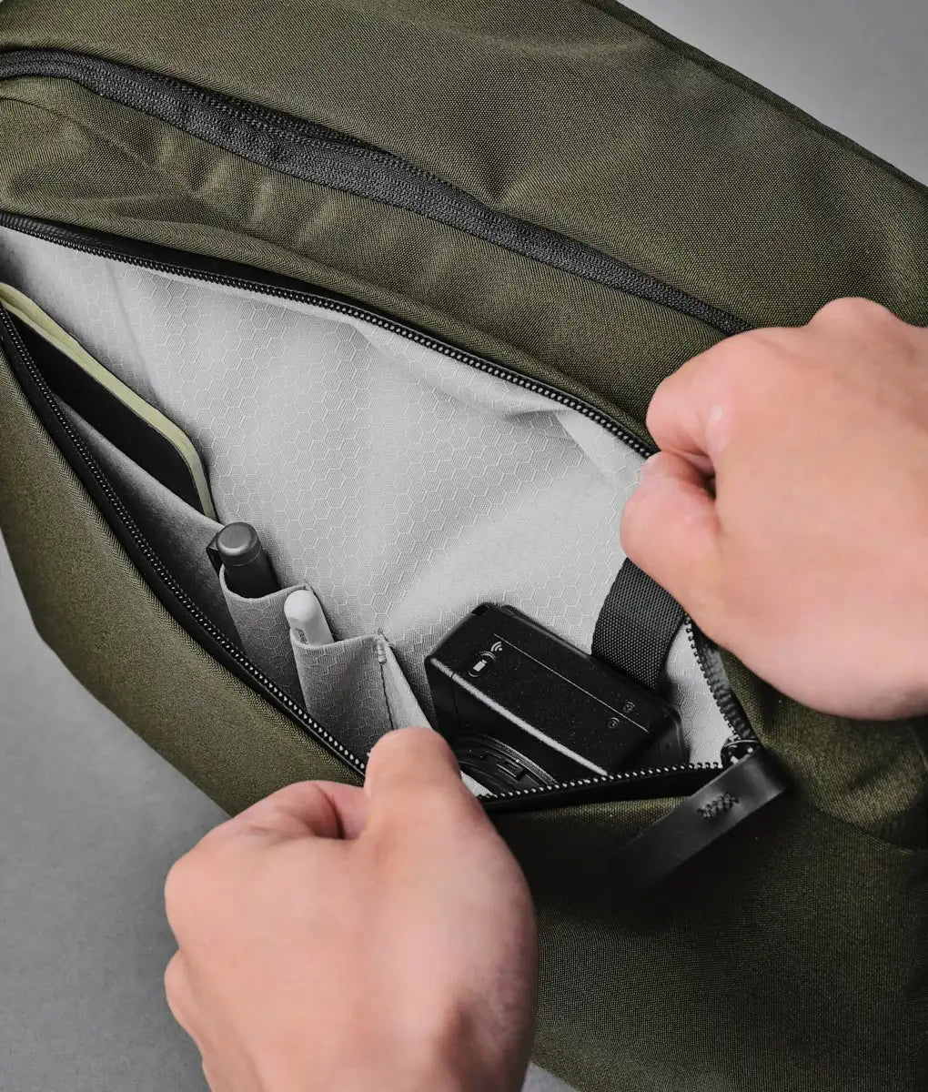 Everyday Backpack with 12L Capacity and Two Zippered Main Compartments for School and Town Errands