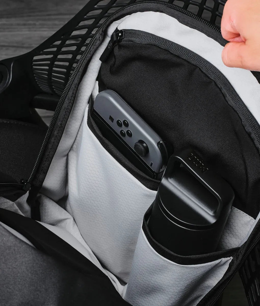Everyday Backpack with 12L Capacity and Two Zippered Main Compartments for School and Town Errands