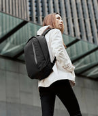Everyday Backpack with 12L Capacity and Two Zippered Main Compartments for School and Town Errands