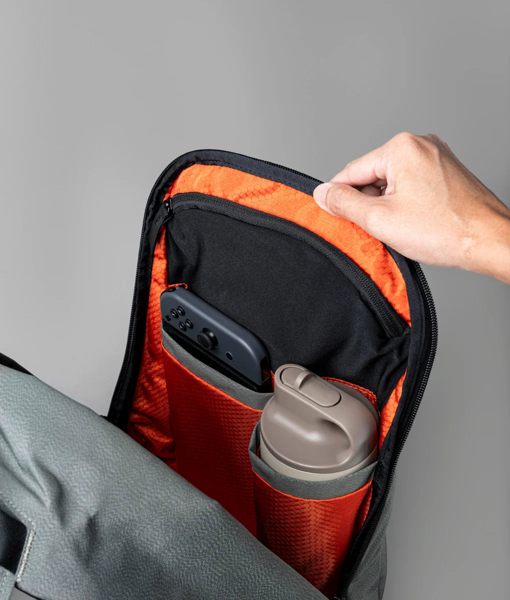 Everyday Backpack with 12L Capacity and Two Zippered Main Compartments for School and Town Errands
