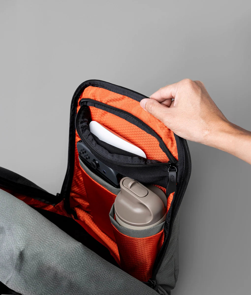 Everyday Backpack with 12L Capacity and Two Zippered Main Compartments for School and Town Errands