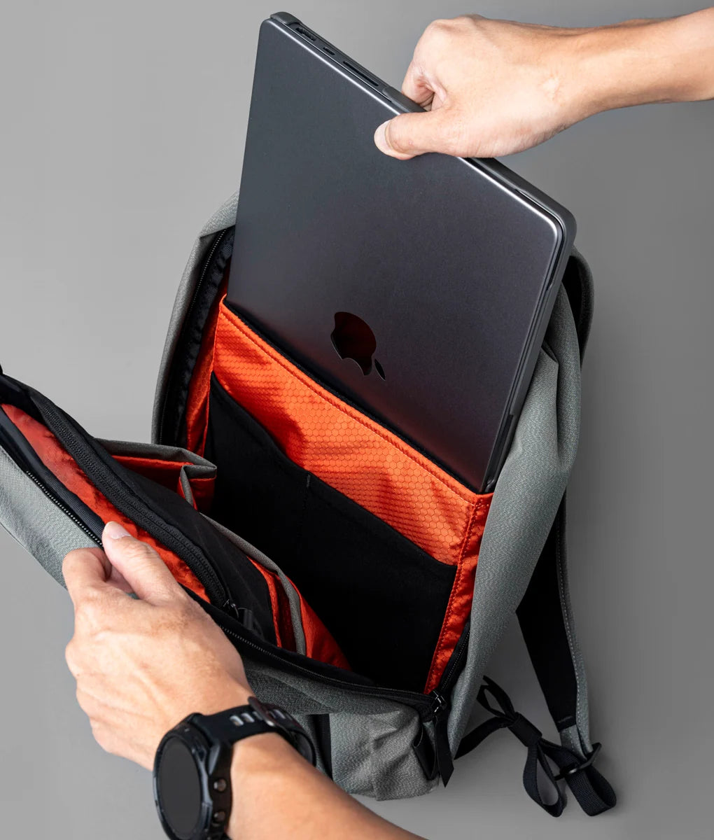 Everyday Backpack with 12L Capacity and Two Zippered Main Compartments for School and Town Errands