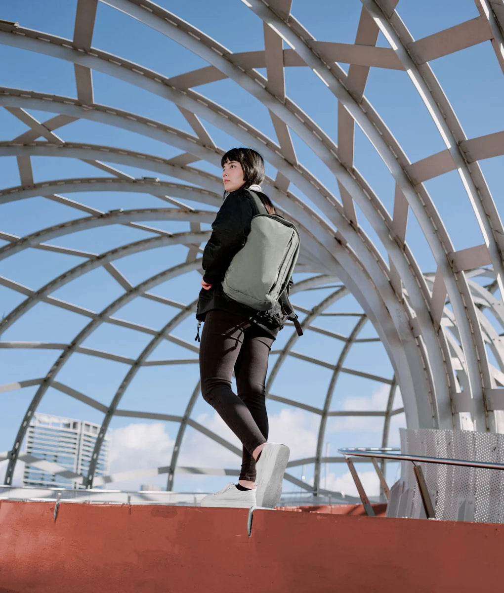 Everyday Backpack with 12L Capacity and Two Zippered Main Compartments for School and Town Errands