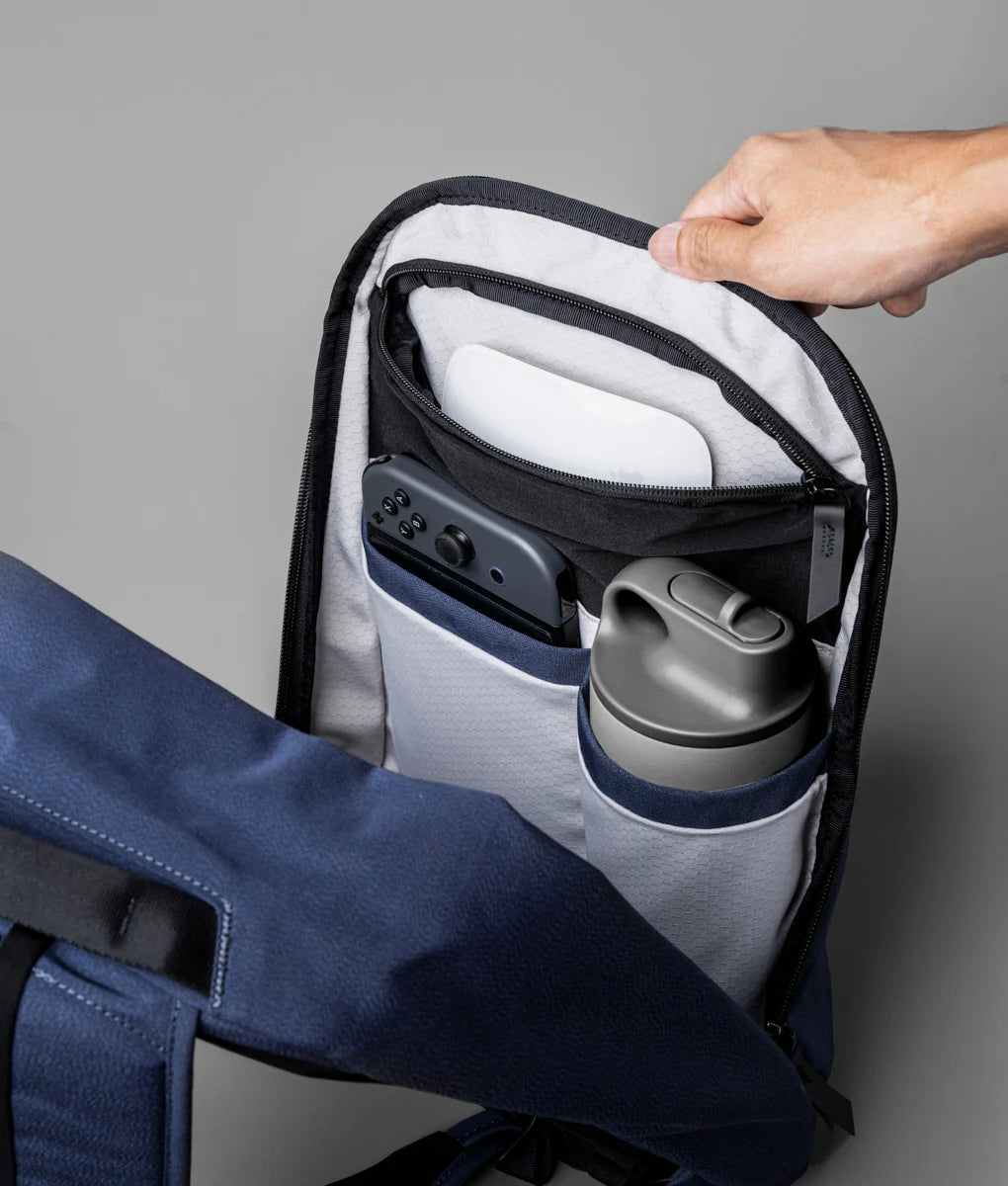 Everyday Backpack with 12L Capacity and Two Zippered Main Compartments for School and Town Errands