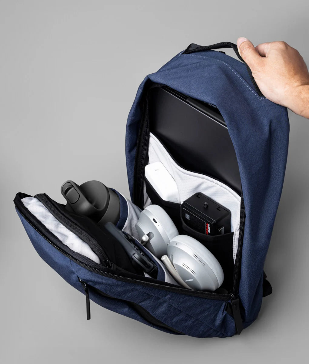 Everyday Backpack with 12L Capacity and Two Zippered Main Compartments for School and Town Errands