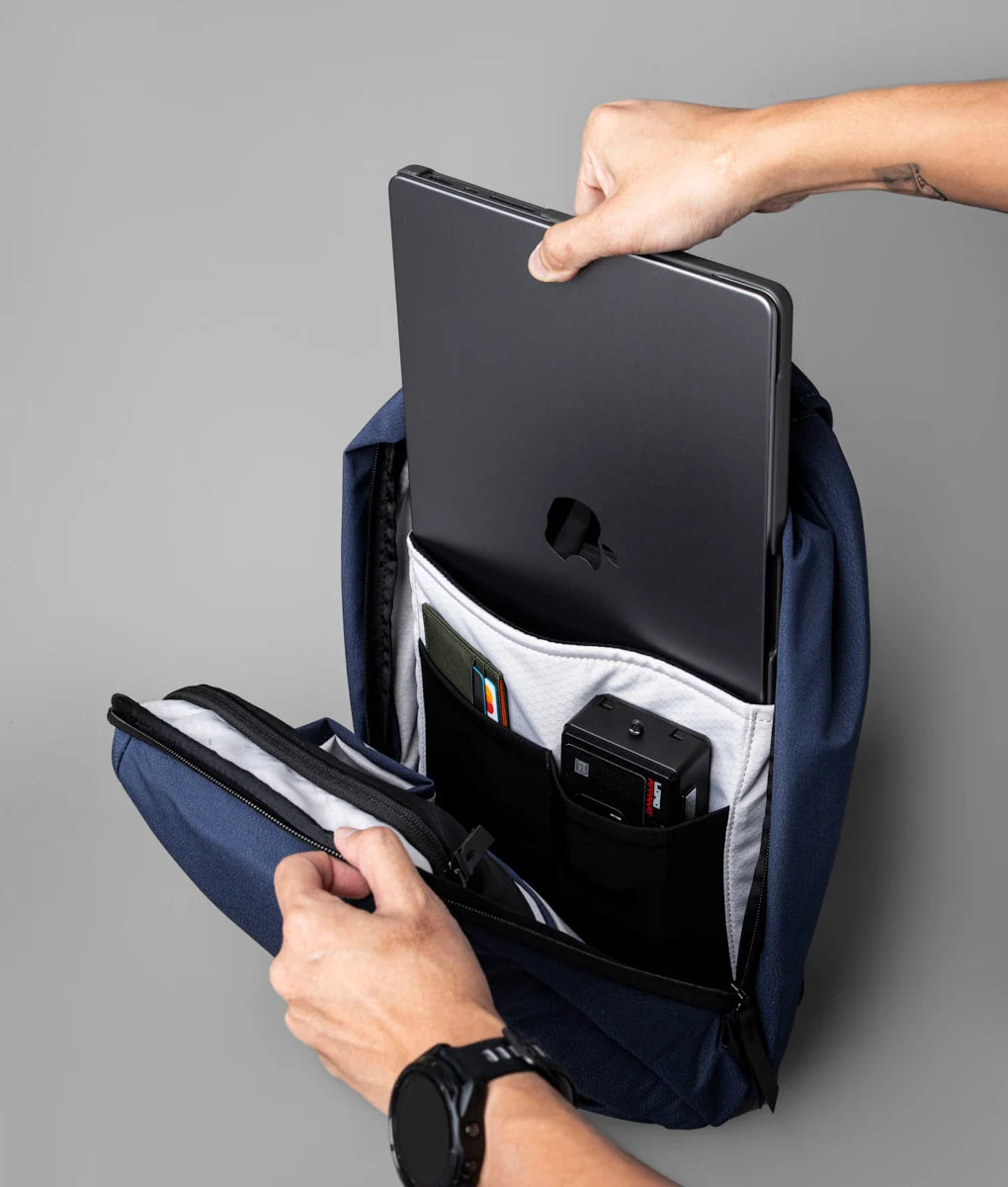 Everyday Backpack with 12L Capacity and Two Zippered Main Compartments for School and Town Errands