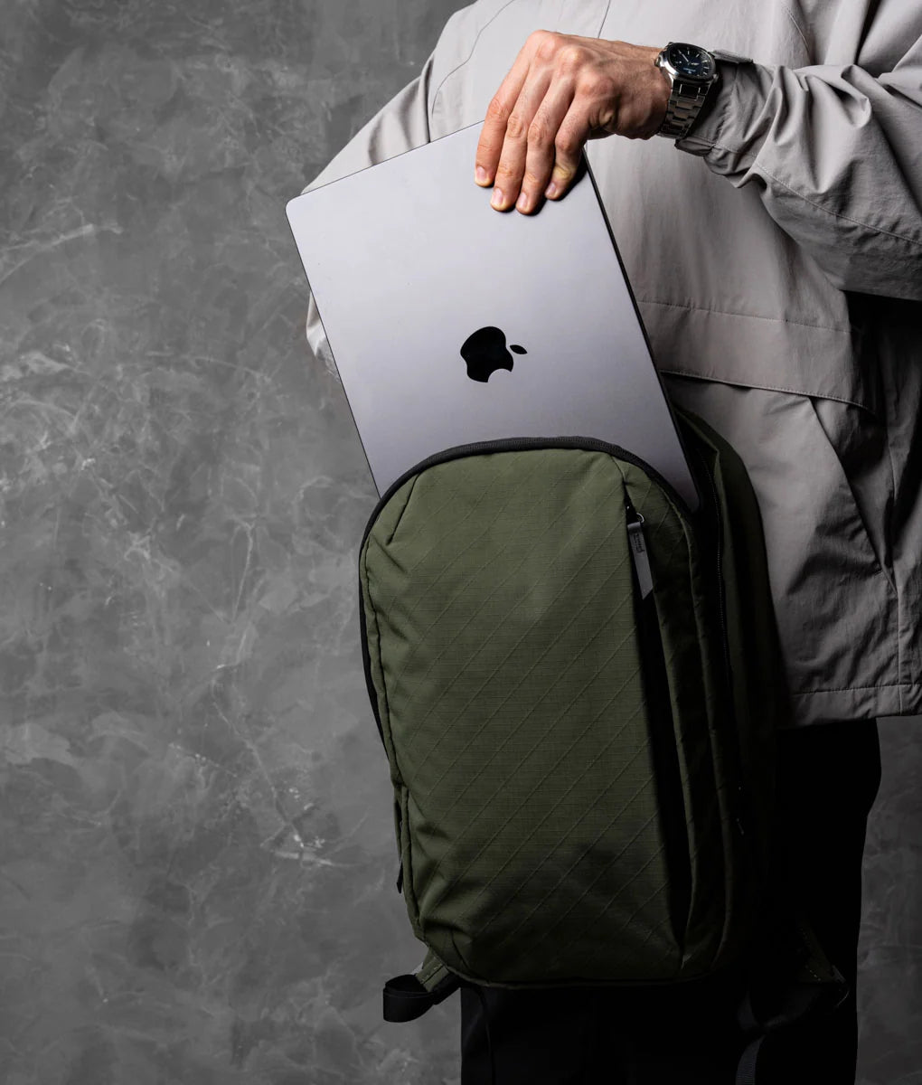 Everyday Backpack with 12L Capacity and Two Zippered Main Compartments for School and Town Errands