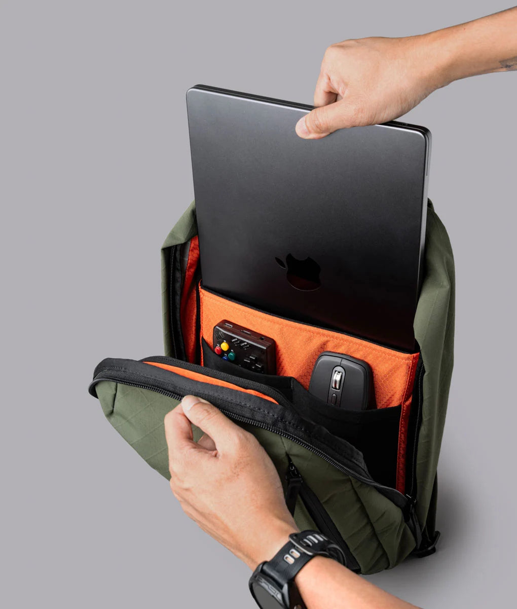 Everyday Backpack with 12L Capacity and Two Zippered Main Compartments for School and Town Errands