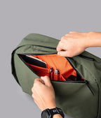 Everyday Backpack with 12L Capacity and Two Zippered Main Compartments for School and Town Errands