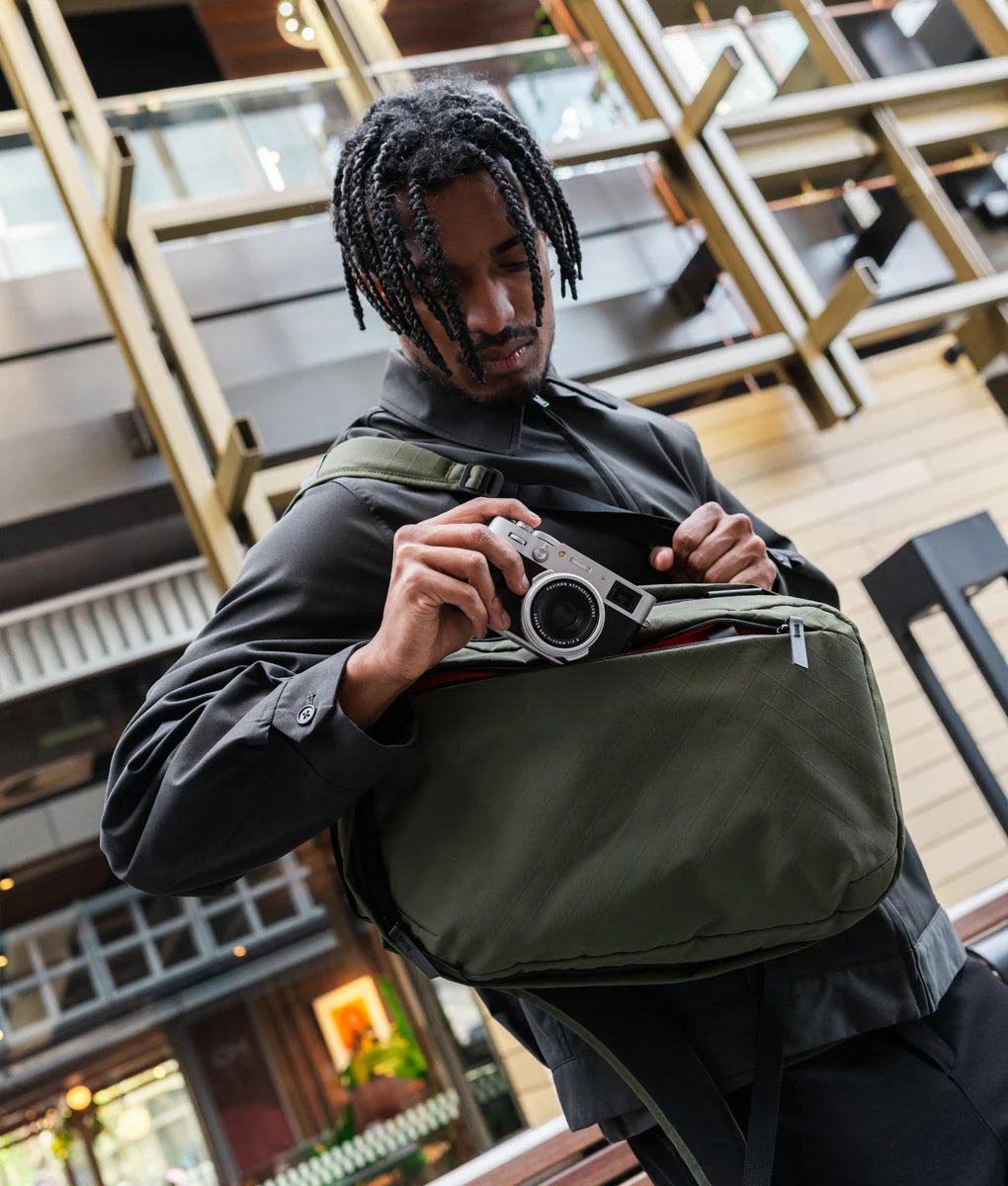 Everyday Backpack with 12L Capacity and Two Zippered Main Compartments for School and Town Errands
