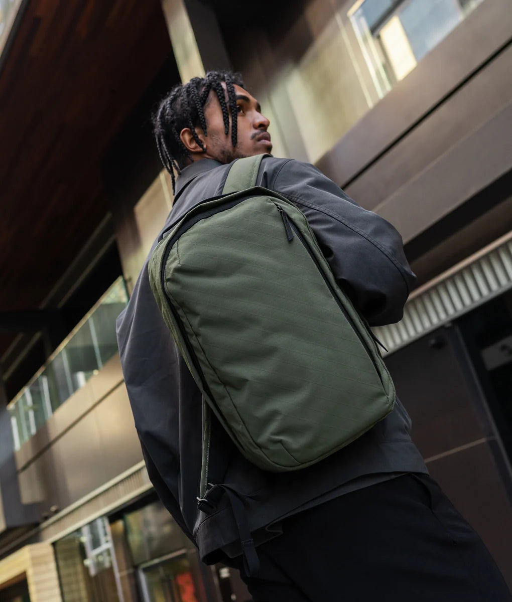 Everyday Backpack with 12L Capacity and Two Zippered Main Compartments for School and Town Errands