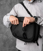 Everyday Backpack with 12L Capacity and Two Zippered Main Compartments for School and Town Errands