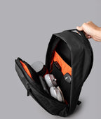 Everyday Backpack with 12L Capacity and Two Zippered Main Compartments for School and Town Errands