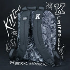 Everyday Backpack with Samurai Artwork and Separate Front Pockets for School and Work Essentials