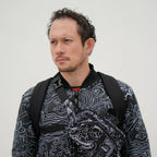 Everyday Backpack with Samurai Artwork and Separate Front Pockets for School and Work Essentials