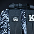 Everyday Backpack with Samurai Artwork and Separate Front Pockets for School and Work Essentials