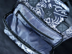 Everyday Backpack with Samurai Artwork and Separate Front Pockets for School and Work Essentials