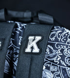 Everyday Backpack with Samurai Artwork and Separate Front Pockets for School and Work Essentials