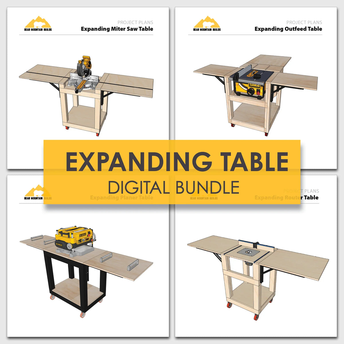 Expanding Workshop Table Design Bundle