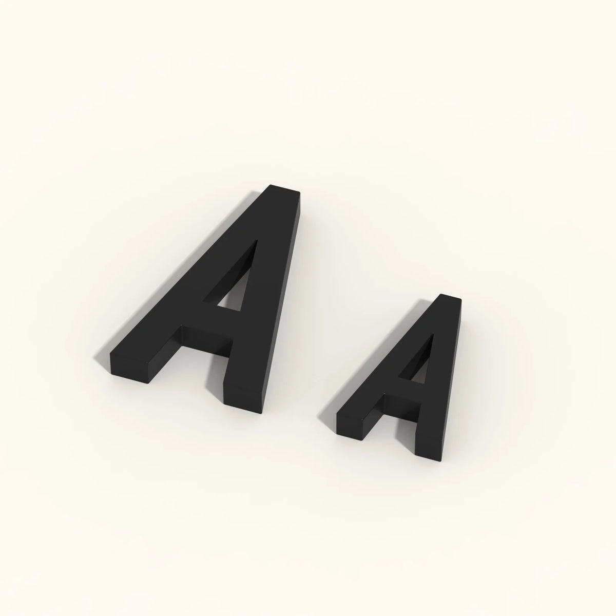 Extra Peg Letters, Black-1.2 cm / 1.8 cm