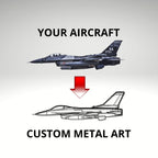 F-15 Strike Eagle Metal Wall Art Silhouette in Five Size for Aviation, Hangar, Office, or Room Decor
