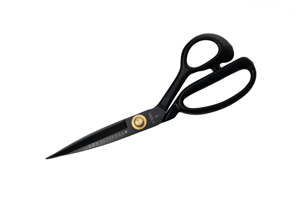 Fabric Shears in Manganese-Enhanced Forged Carbon Steel, Rubber Handle-8"