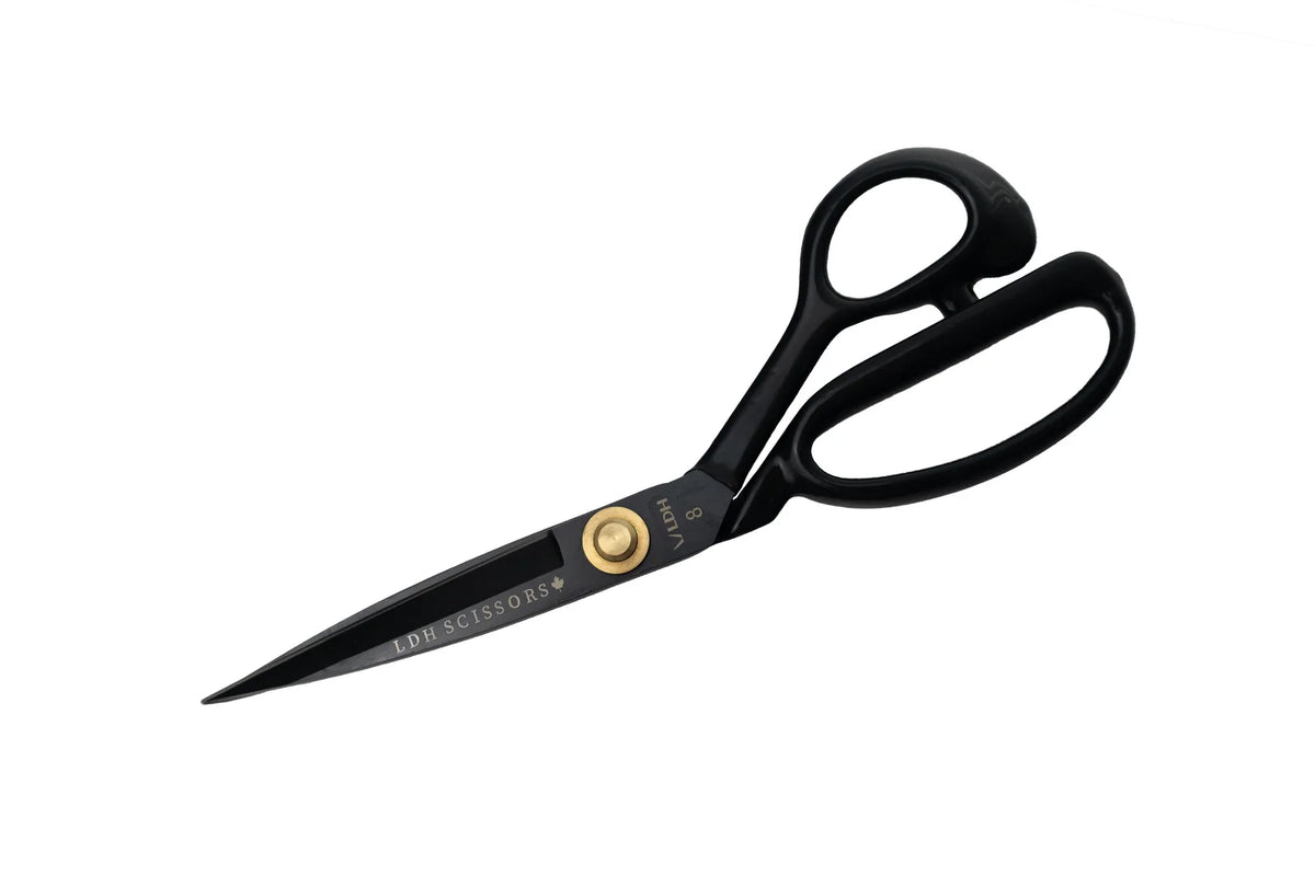 Fabric Shears in Manganese-Enhanced Forged Carbon Steel, Rubber Handle-8"
