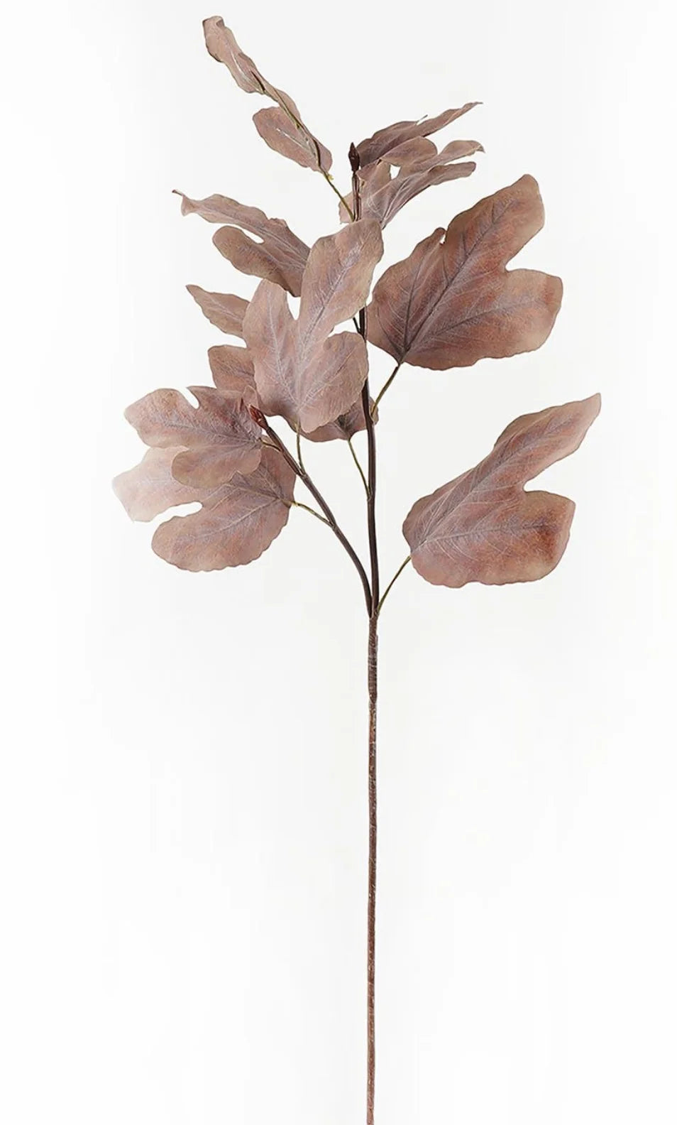 Faux Fall Leaf Stem, Dark Brown