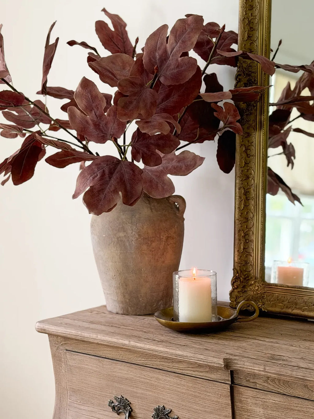 Faux Fall Leaf Stem