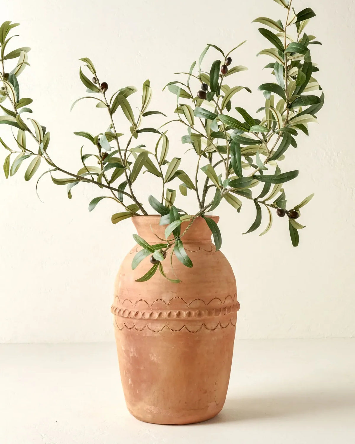 Faux Olive Leaf Stem for Plant Decor and Olive Branches for Vases, Lifelike Greenery for Home Arrangements