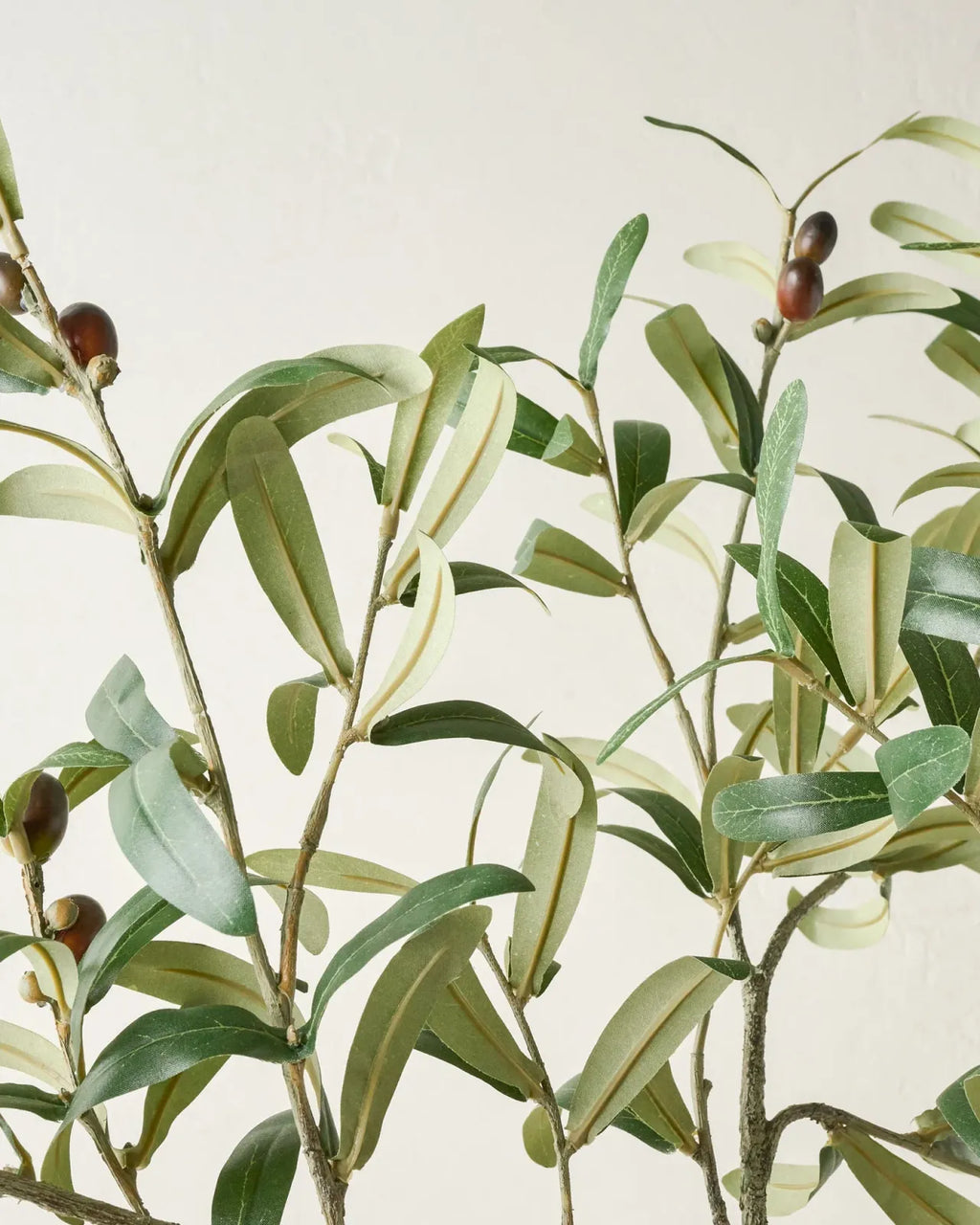 Faux Olive Leaf Stem for Plant Decor and Olive Branches for Vases, Lifelike Greenery for Home Arrangements