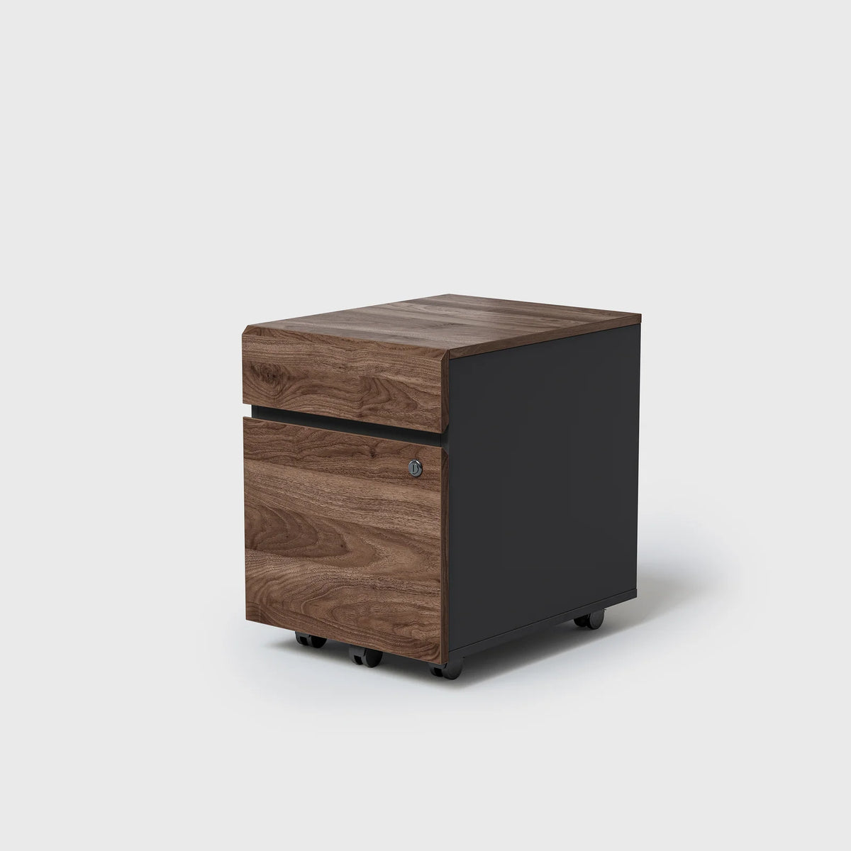 File Cabinet, Walnut-Short
