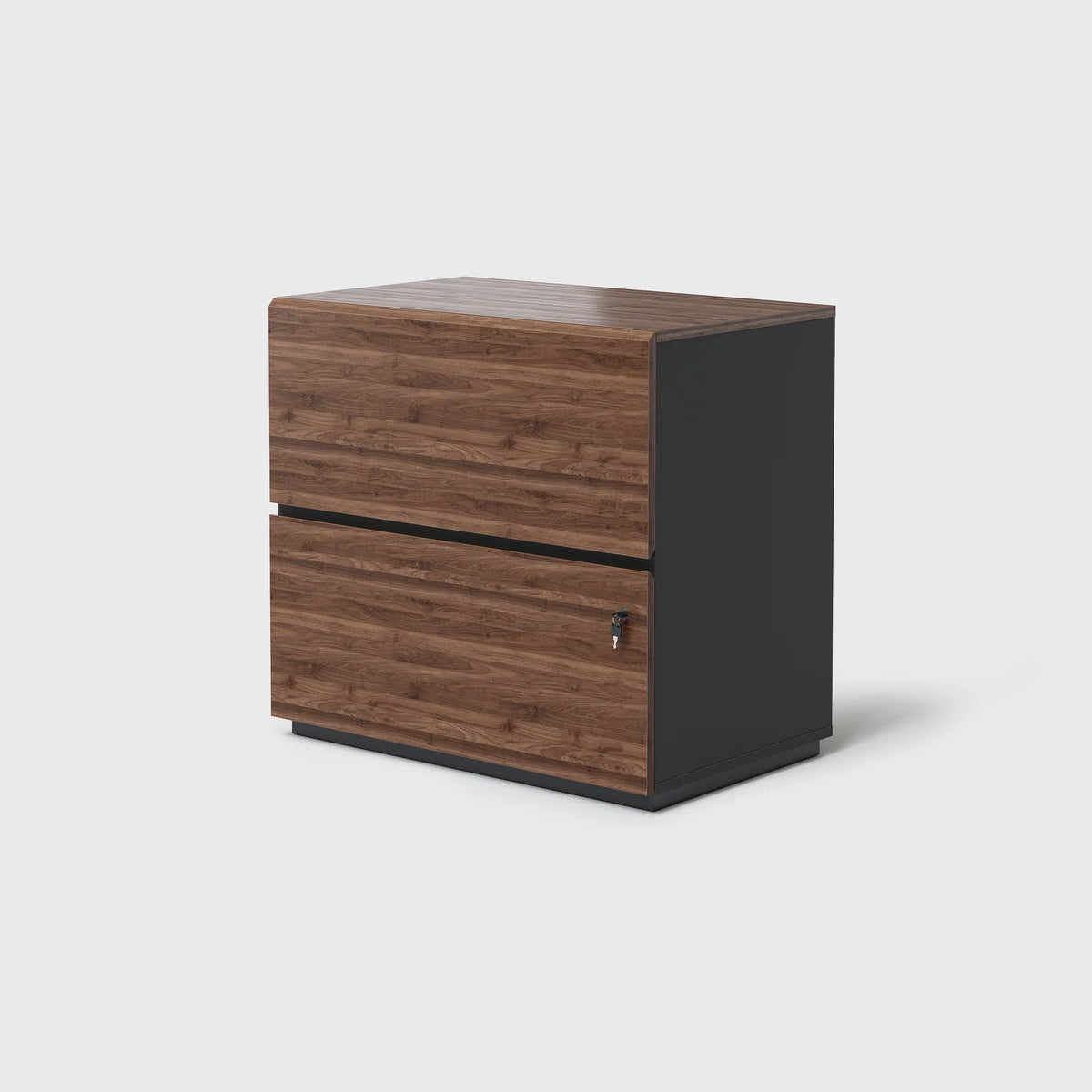 File Cabinet, Walnut-Wide