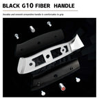 Fillet Knife for Skinning Fish, 7.5-Inch 67-Layer Damascus Blade and Ergonomic Black G10+ Handle