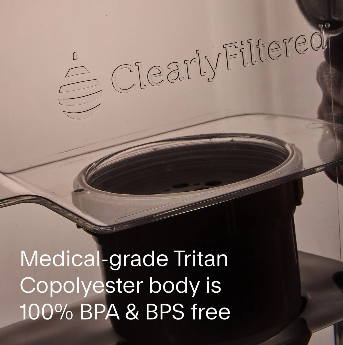 Filtered Water Pitcher and Filter 3-Pack Bundle, 80 oz Capacity in BPA- and BPS-Free Medical-Grade Tritan
