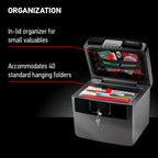 Fire and Water Safe File Cabinet in Gray