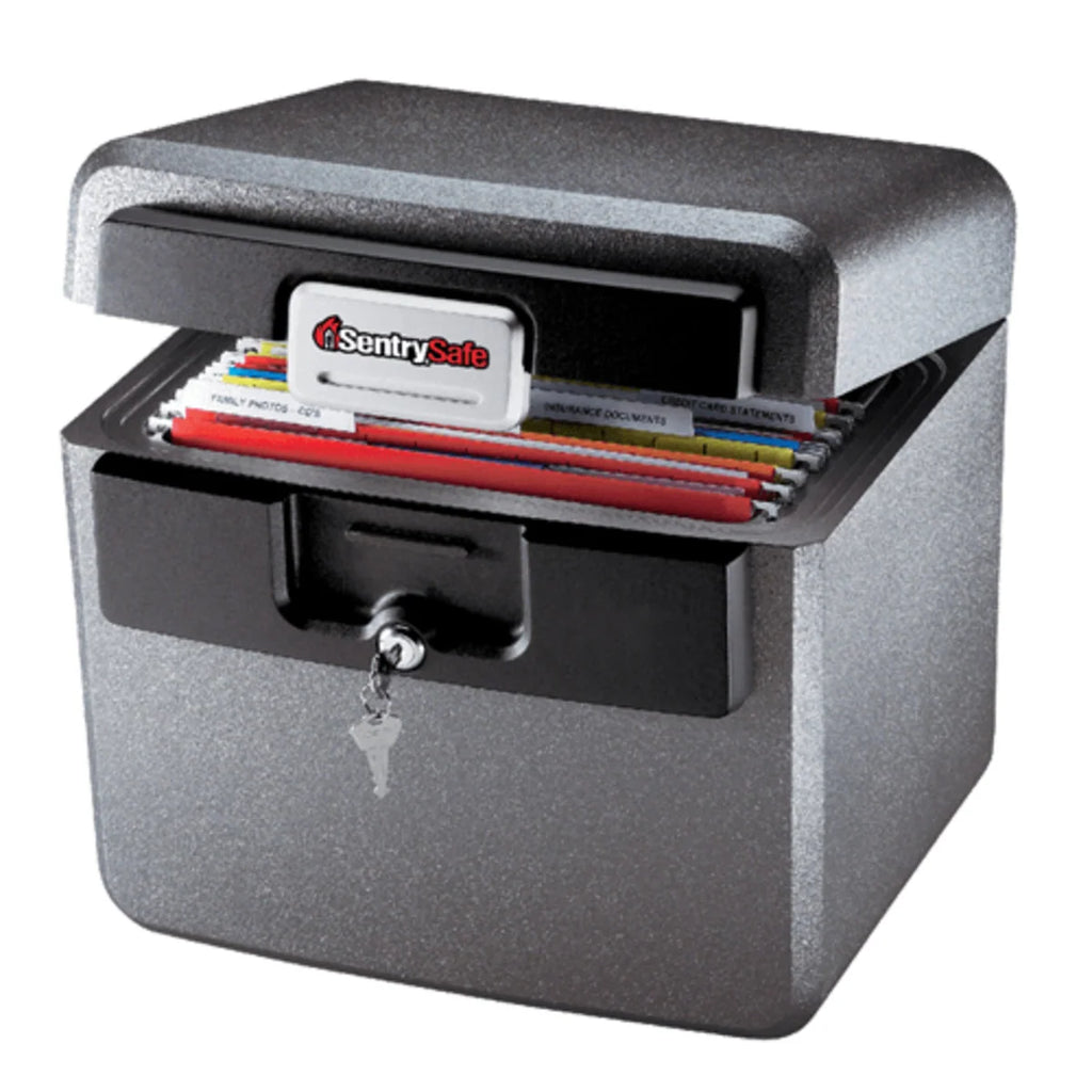 Fire and Water Safe File Cabinet in Gray, Large