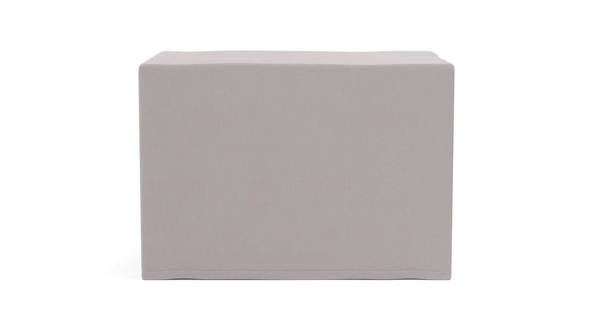Fitted Ottoman Covers in Solution-Dyed Polyester