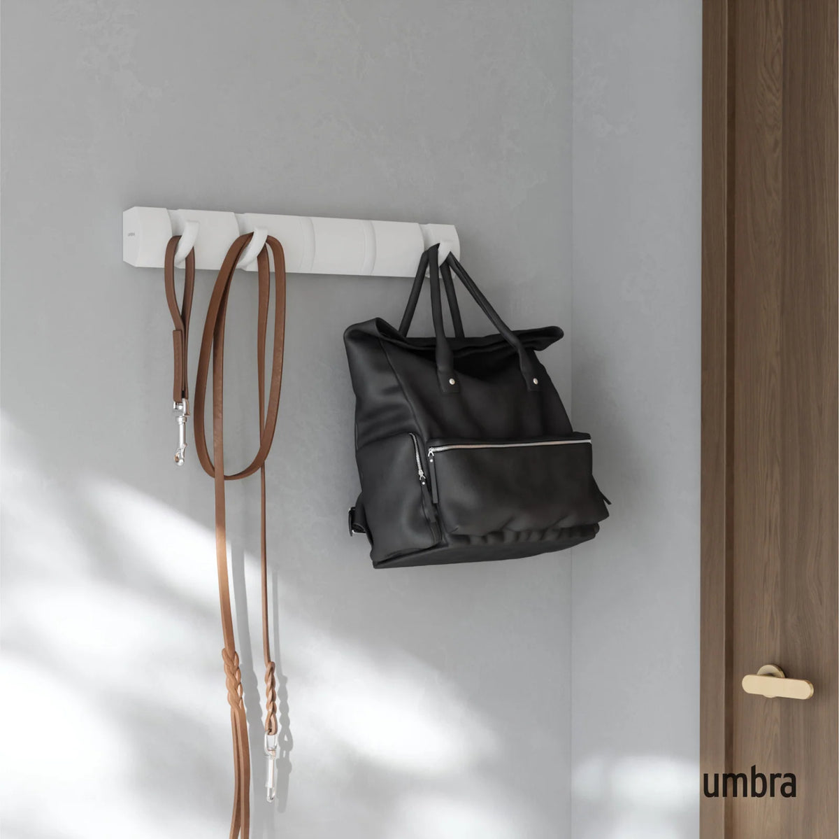 Five-Hook Wall Mounted Coat Rack