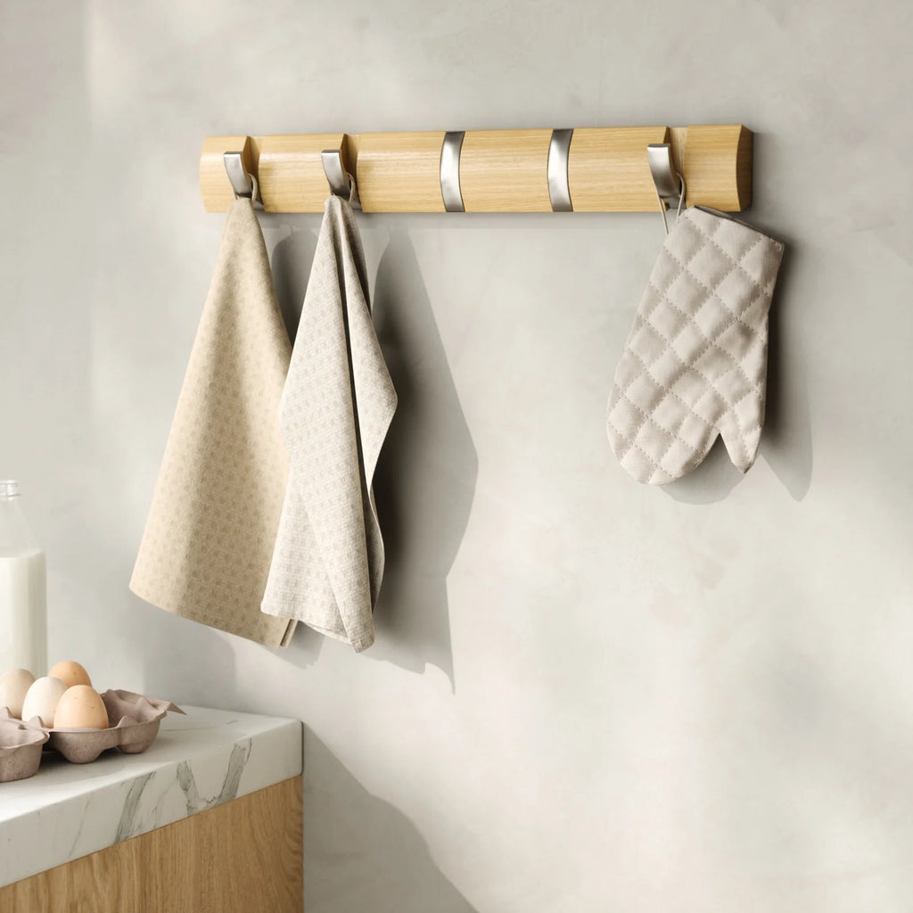 Five-Hook Wall Mounted Coat Rack