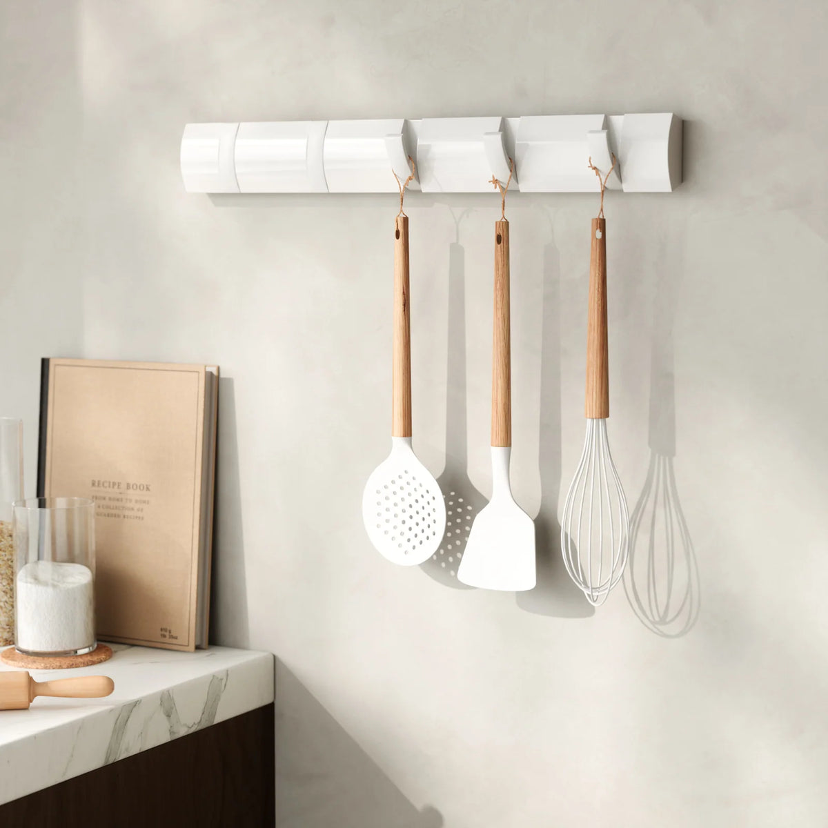 Five-Hook Wall Mounted Coat Rack