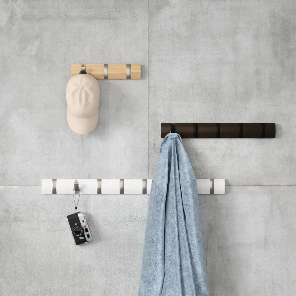 Five-Hook Wall Mounted Coat Rack