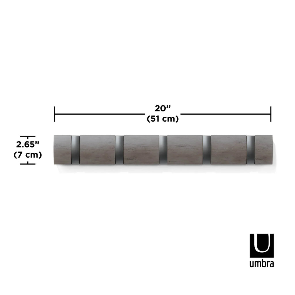 Five-Hook Wall Mounted Coat Rack